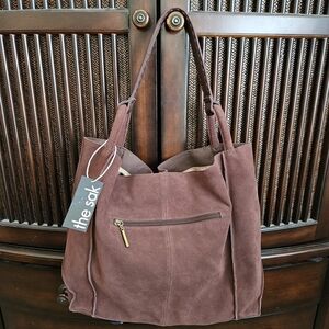 The Sak Los Feliz Large Mahogany Tote Nwt